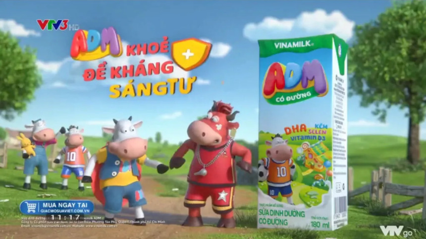 TVC television advertising sample for Vinamilk dairy products